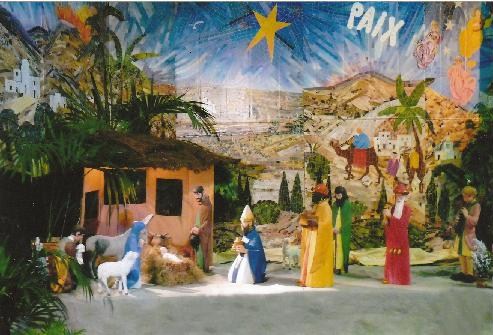 Crèche réalisée par Sr Jean Michelle SMMI, France