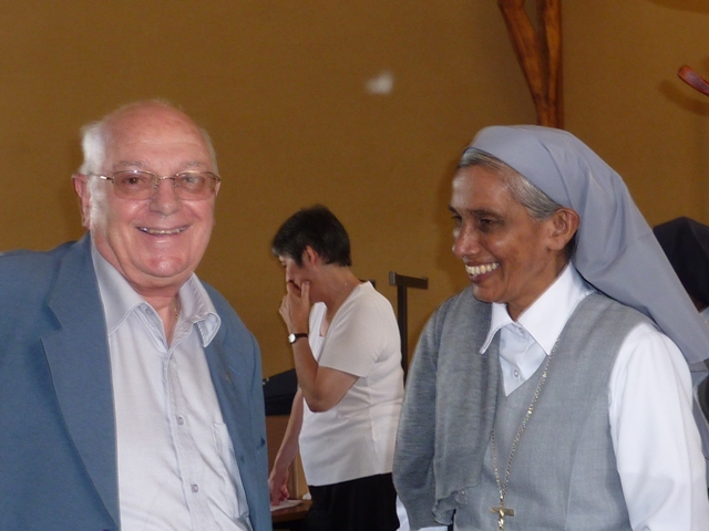 Père Grimaud et soeur Térèse Leena